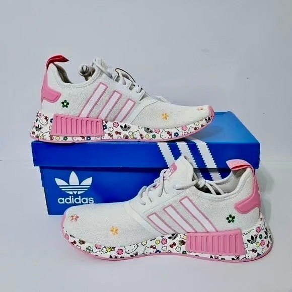 adidas Other - Adidas Hello Kitty Pink and White Sneakers